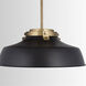 Oakwood 1 Light 18 inch Matte Black Pendant Ceiling Light