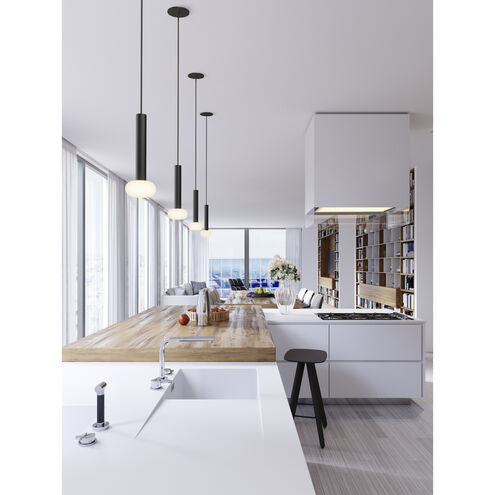 Combi LED 49 inch Matte White Pendant Ceiling Light, Suspension / Flush Mount 2-in-1