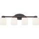 Brookings 4 Light 27 inch Bolivian Bronze Bath Vanity Wall Light