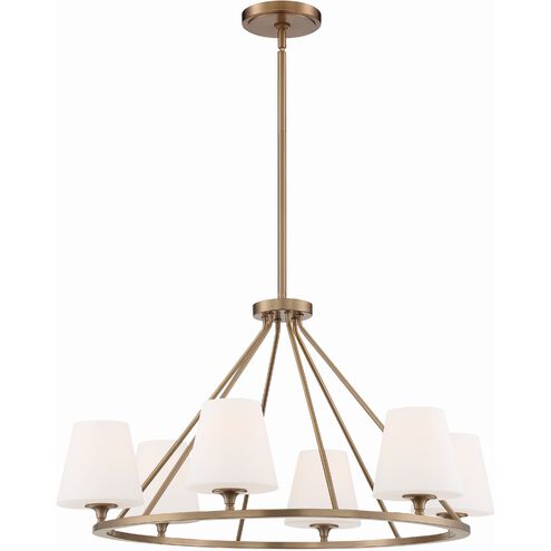 Keenan 6 Light 31.25 inch Vibrant Gold Chandelier Ceiling Light