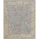 Chennai 120 X 96 inch Ash / Light Silver / Natural Handmade Rug in 8 x 10