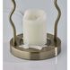 Chiara 13.5 inch 50 watt Antique Brass Candlewarmer Lamp Portable Light, Simplee Adesso