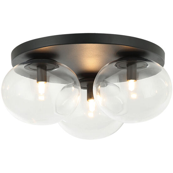 Bulbus LED 15.88 inch Matte Black Flush Mount Ceiling Light