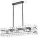 Sophie 6 Light 47 inch Matte Black Linear Chandelier Ceiling Light