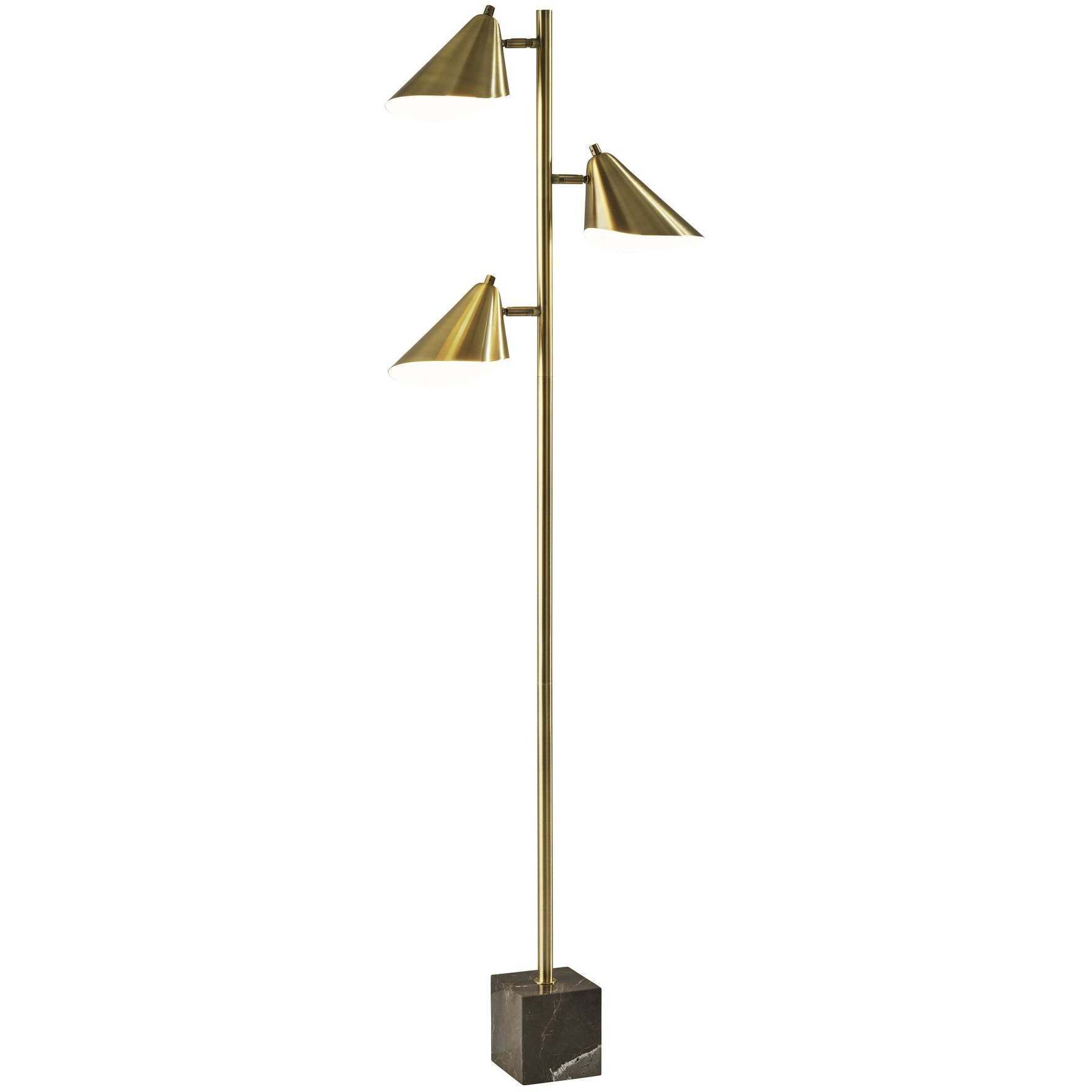 Brass tree floor lamp top