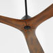 Mecca 64 inch Black with Walnut Blades Ceiling Fan