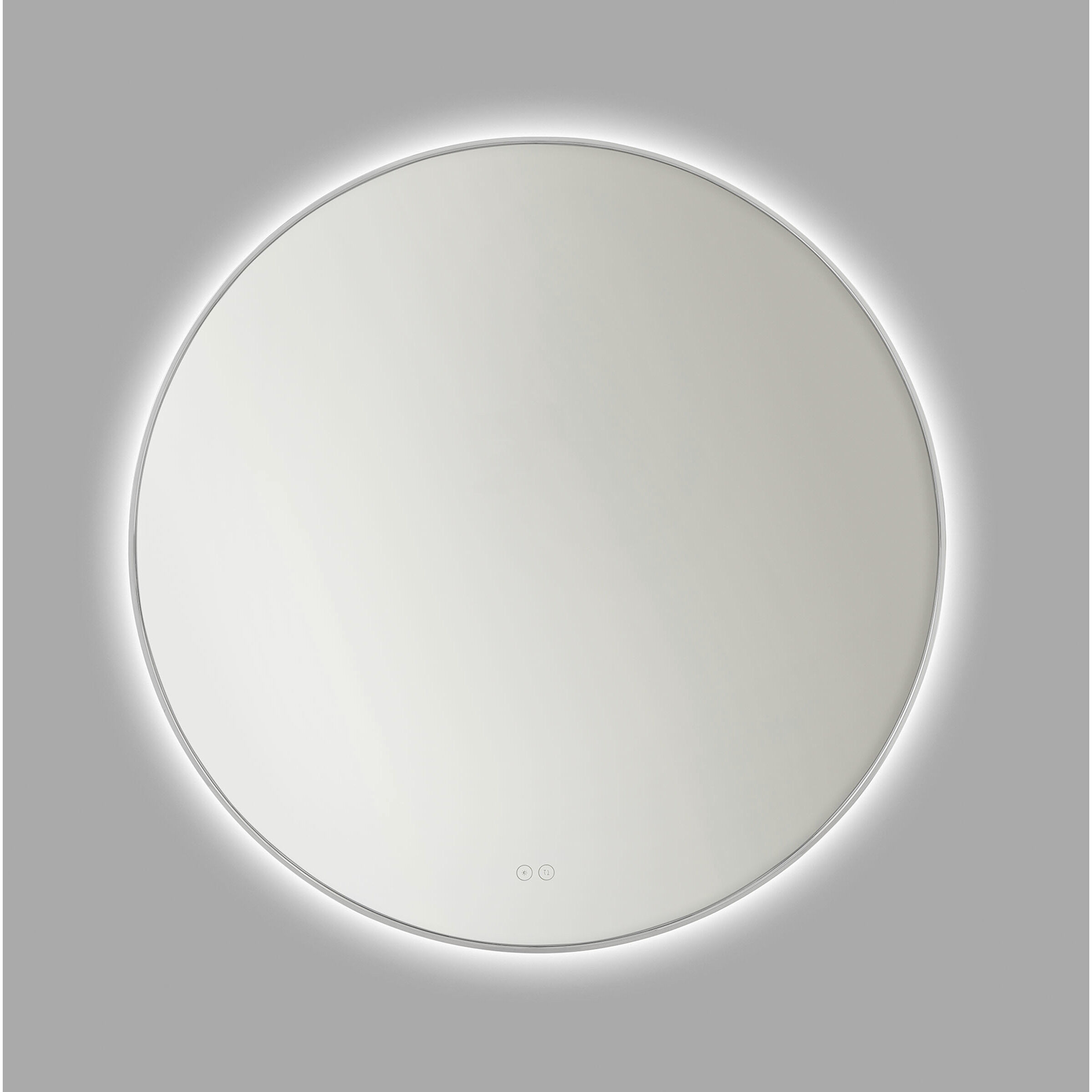 Cadre 36 X 36 inch Chrome Backlit Wall Mirror