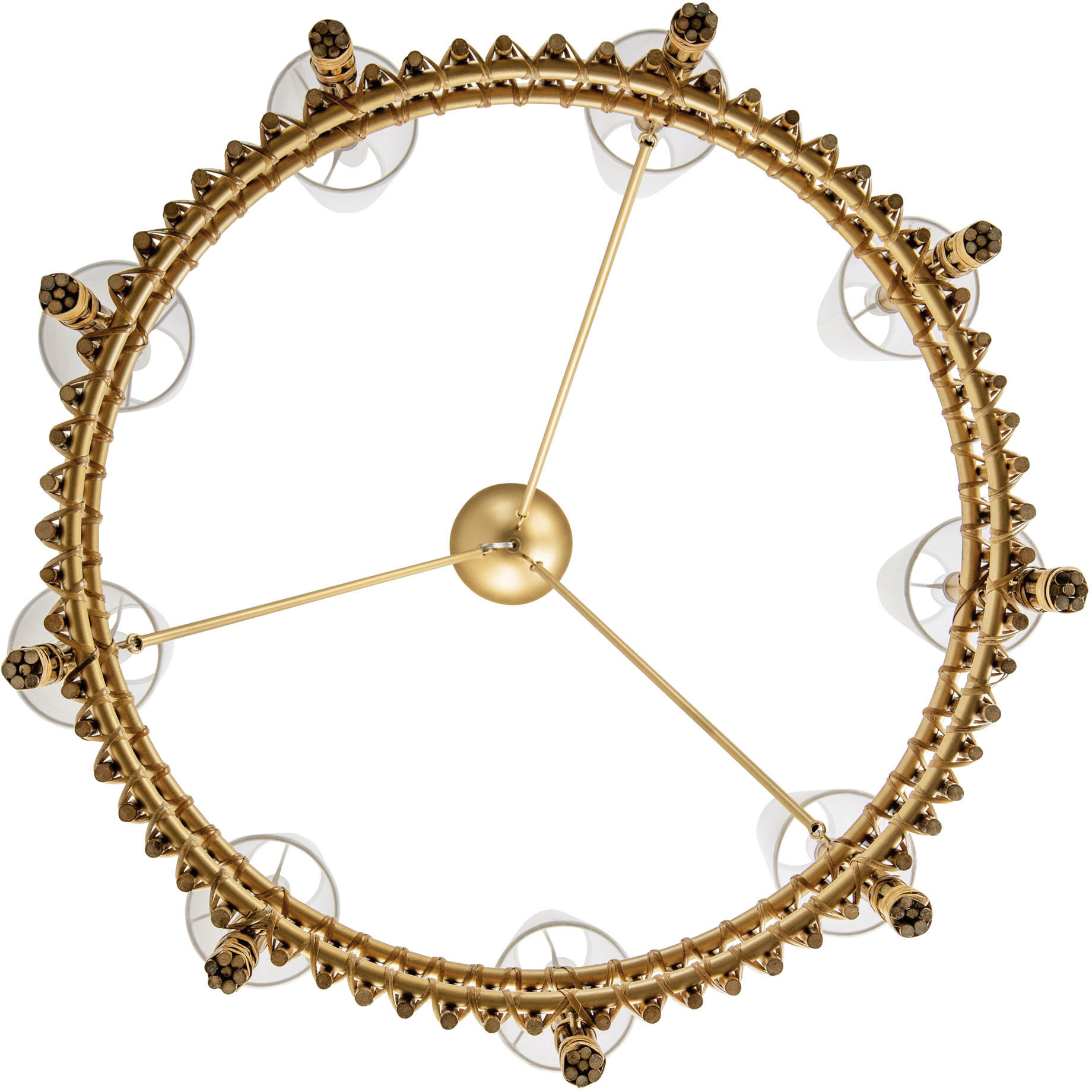 Nevis LED 36 inch French Gold Chandelier Ceiling Light