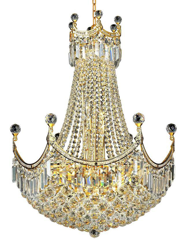 Corona 15 Light 24 inch Gold Dining Chandelier Ceiling Light in Royal Cut