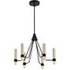 Ethos 6 Light 23.5 inch Black Chandelier Ceiling Light