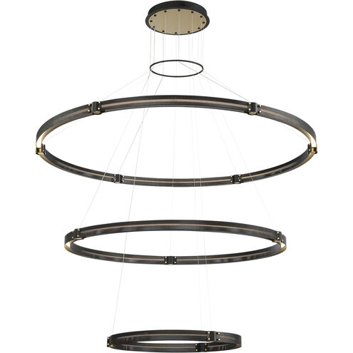 Admiral LED 61.75 inch Gold and Black Chandelier Ceiling Light