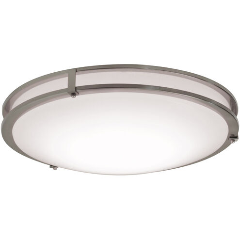 Carlisle LED 18 inch Satin Nickel Flush Mount Ceiling Light