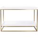 Lyndhurst 50 inch White and Brass Console Table