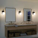 Hex LED 5.75 inch Black Wall Sconce Wall Light