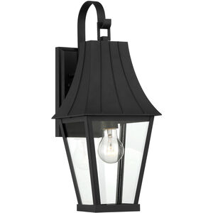 Chateau Grande 1 Light 19 inch Coal/Gold Outdoor Wall Light, Great Outdoors