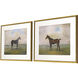 Equestrian Multi and Beige and Brown and Green Framed Art