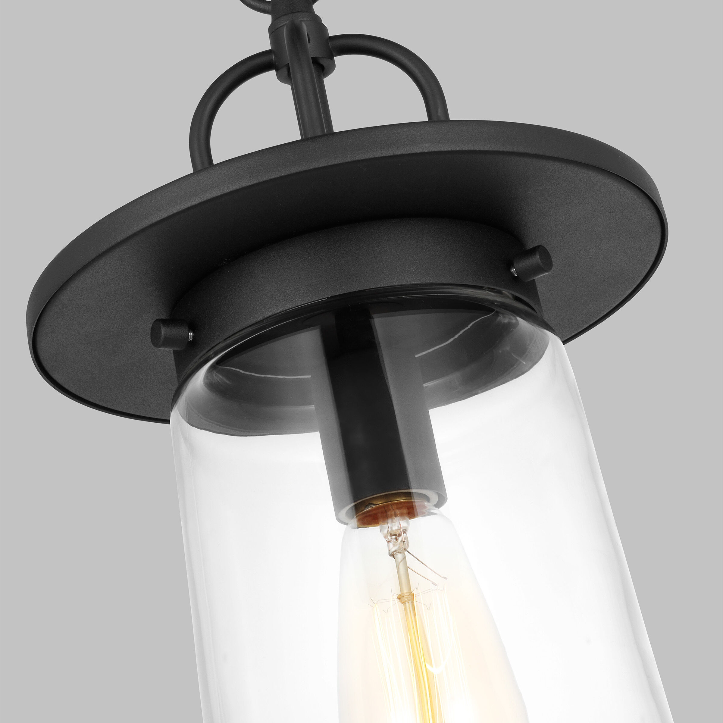 Tybee 1 Light 8.5 inch Black Outdoor Pendant