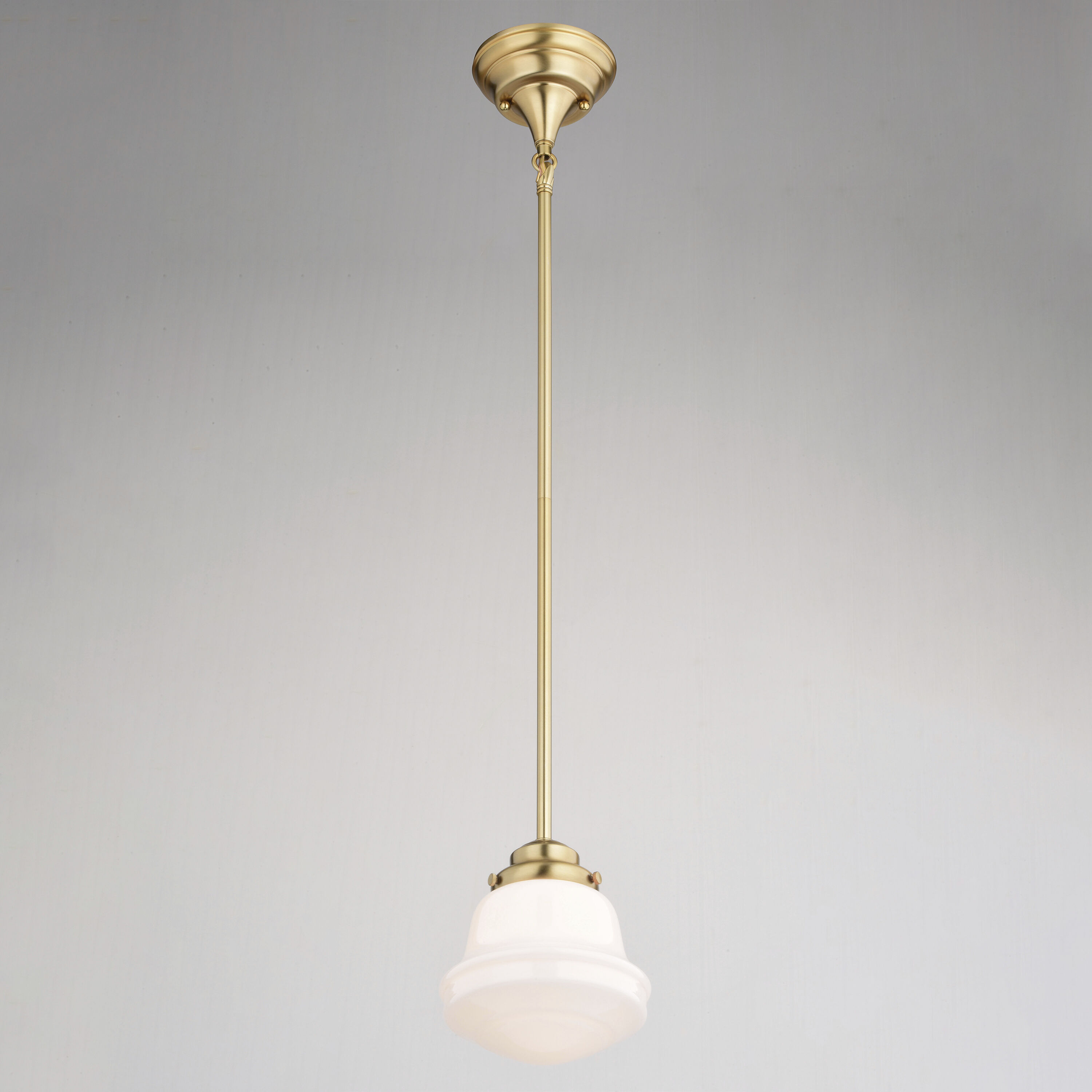 Huntley LED 6.25 inch Natural Brass Mini Pendant Ceiling Light