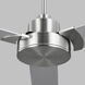 Jovie 52 52 inch Brushed Steel with Silver/American Walnut reversible blades Indoor/Outdoor Ceiling Fan