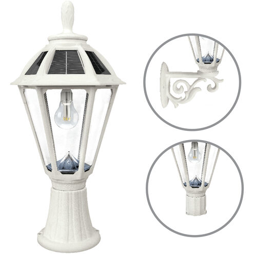 Polaris LED 19.25 inch White Outdoor Post Light, Solar