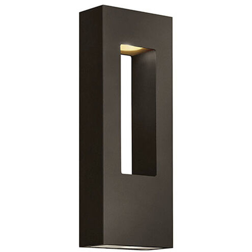 Atlantis LED 16 inch Bronze Outdoor Wall Mount Lantern, Medium
