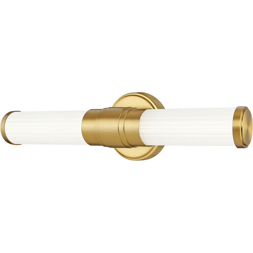 Warwick LED 18.5 inch Modern Gold Bath Vanity Wall Light