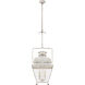 Chapman & Myers Holborn 4 Light 14 inch Old White Lantern Pendant Ceiling Light, Small