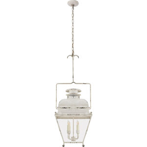 Chapman & Myers Holborn 4 Light 14 inch Old White Lantern Pendant Ceiling Light, Small