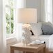Cambre 26 inch 150 watt Clear Crystal and Antique Brass and Crisp White Table Lamp Portable Light