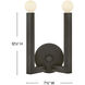 Ezra 2 Light 7.5 inch Black Oxide ADA Sconce Wall Light