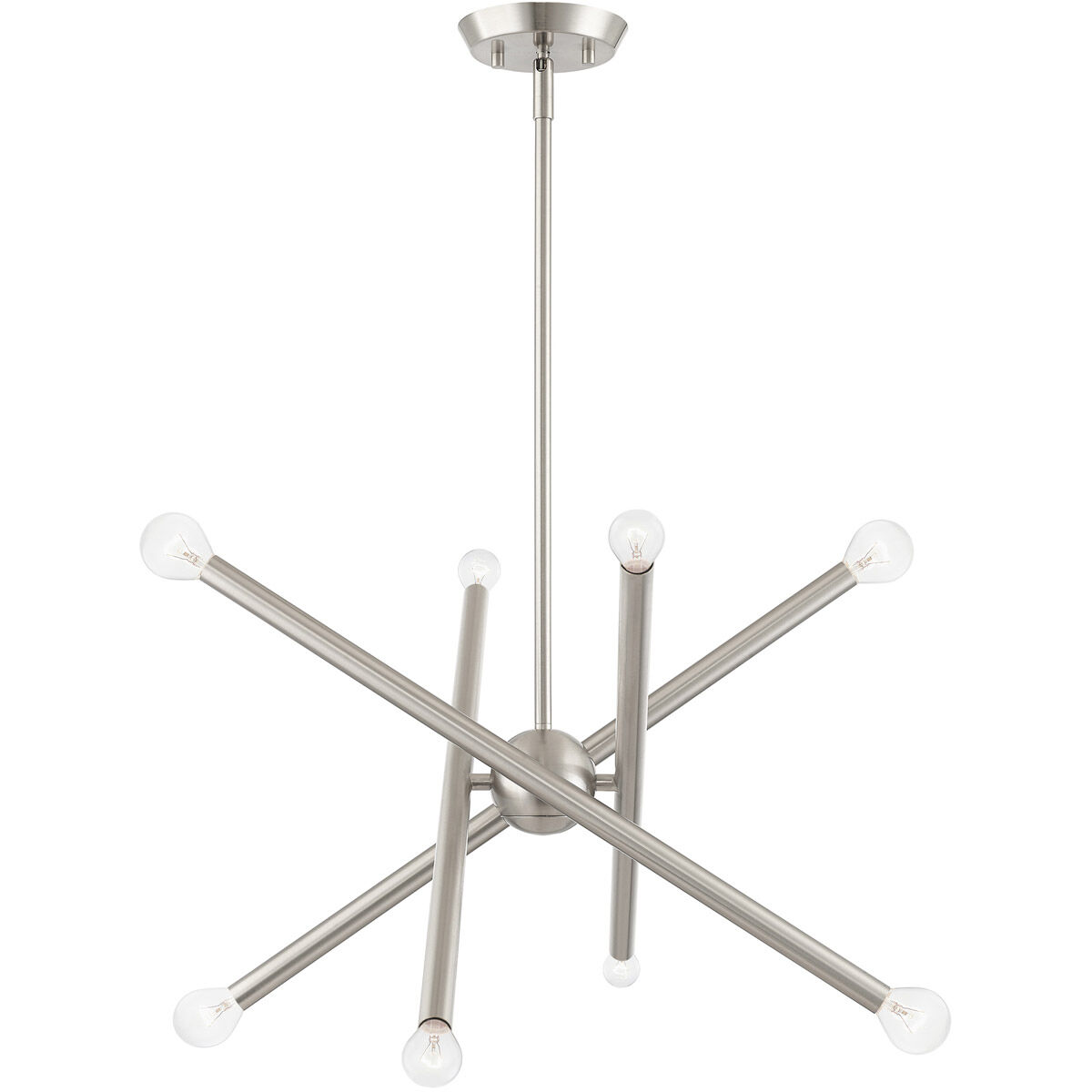 Soho 8 Light 20 inch Brushed Nickel Chandelier Ceiling Light