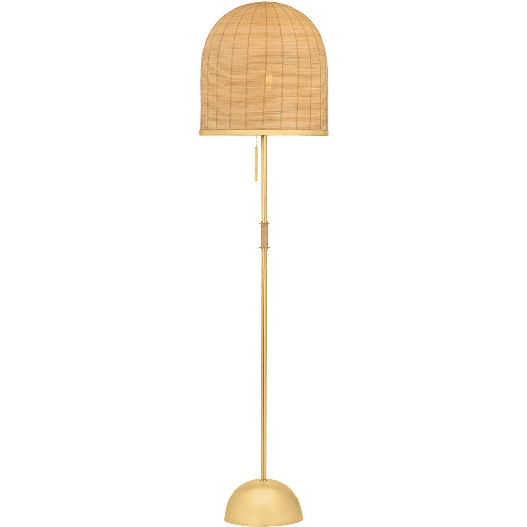 Darfield 64.25 inch 25.00 watt Aged Brass Floor Lamp Portable Light