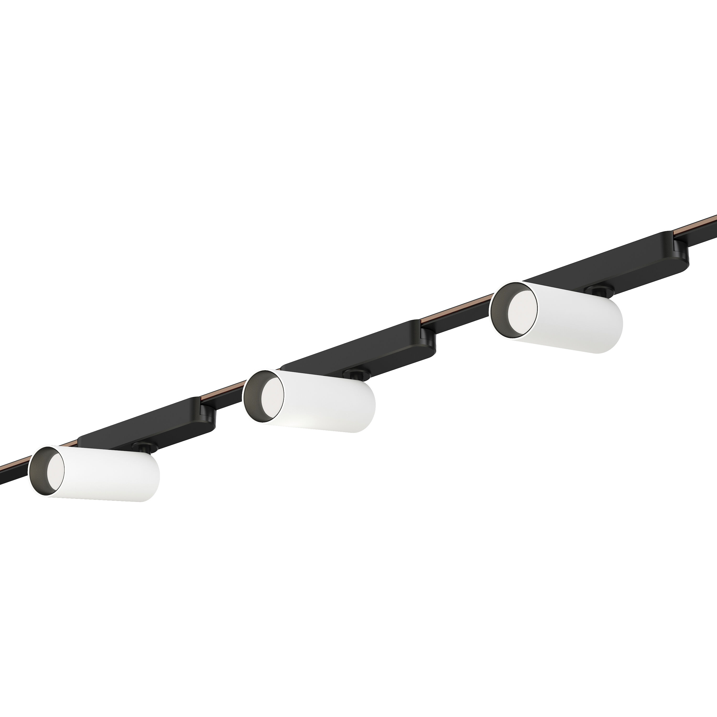 Continuum - Track 1 Light 120 White with Black Track Light Ceiling Light