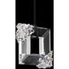 Forever Eva LED 3.75 inch Polished Chrome Pendant Ceiling Light in Black Rope, Black Rope