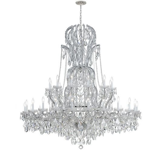 Maria Theresa 37 Light 64 inch Polished Chrome Chandelier Ceiling Light in Clear Hand Cut
