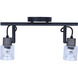 Owen Black and Wood Track Lighting Ceiling Light