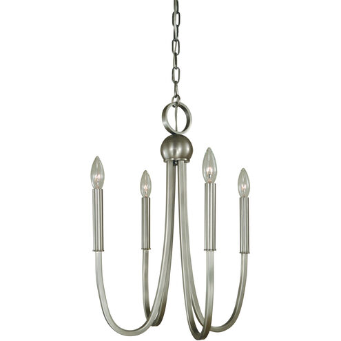 Alexandria 4 Light 16 inch Brushed Nickel Chandelier Ceiling Light