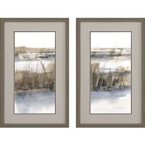 Waterside Collection Blue Framed Art