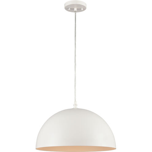 Chelsea 1 Light 16 inch White Pendant Ceiling Light