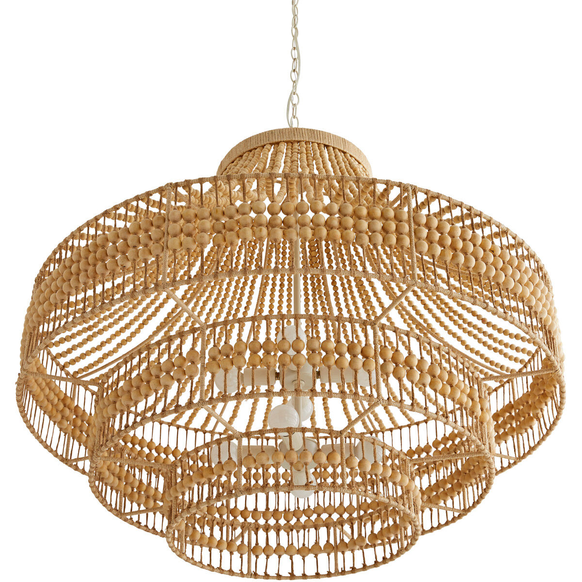 Tulane 8 Light 35 inch Natural Chandelier Ceiling Light