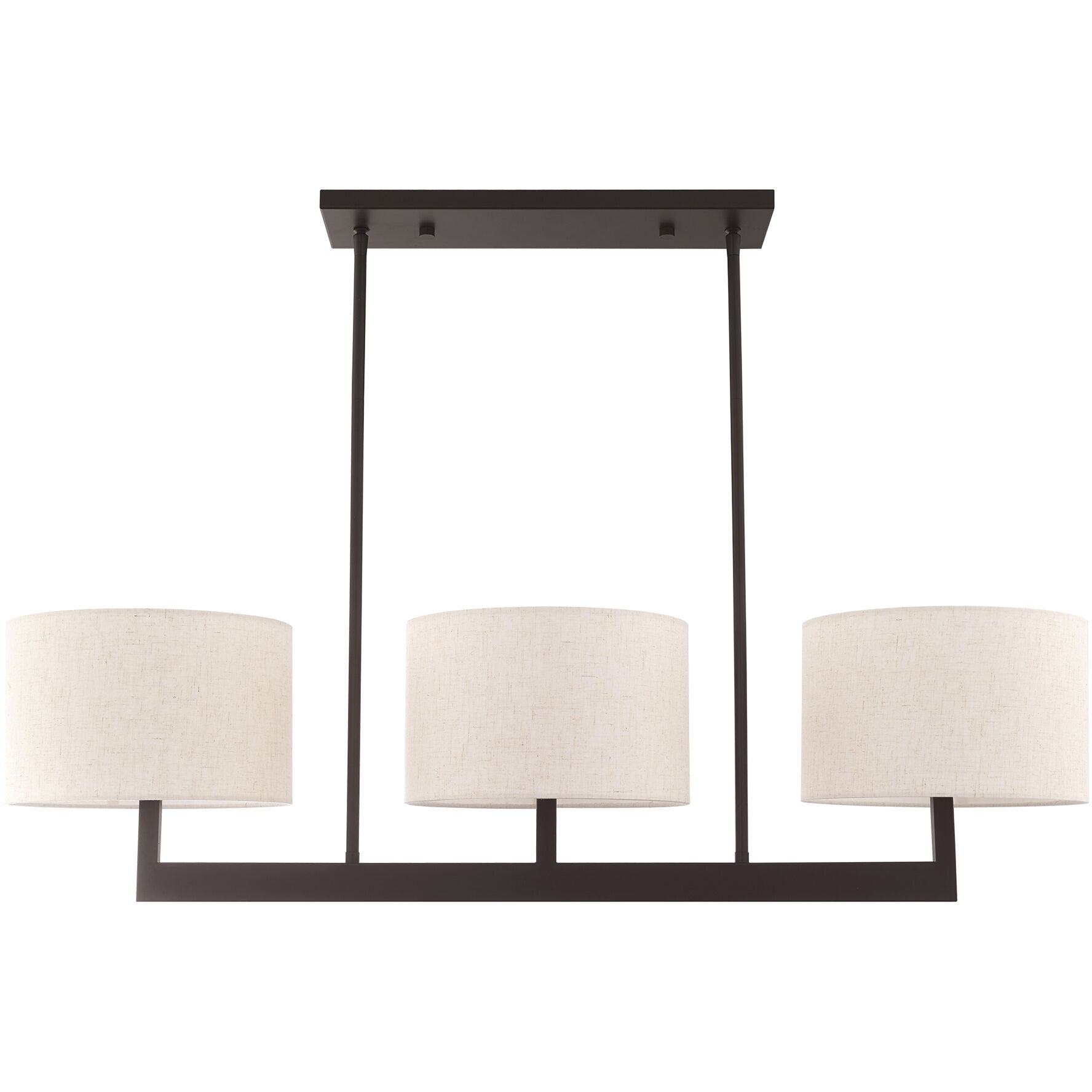 Hayworth 3 Light 42 inch Bronze Linear Chandelier Ceiling Light