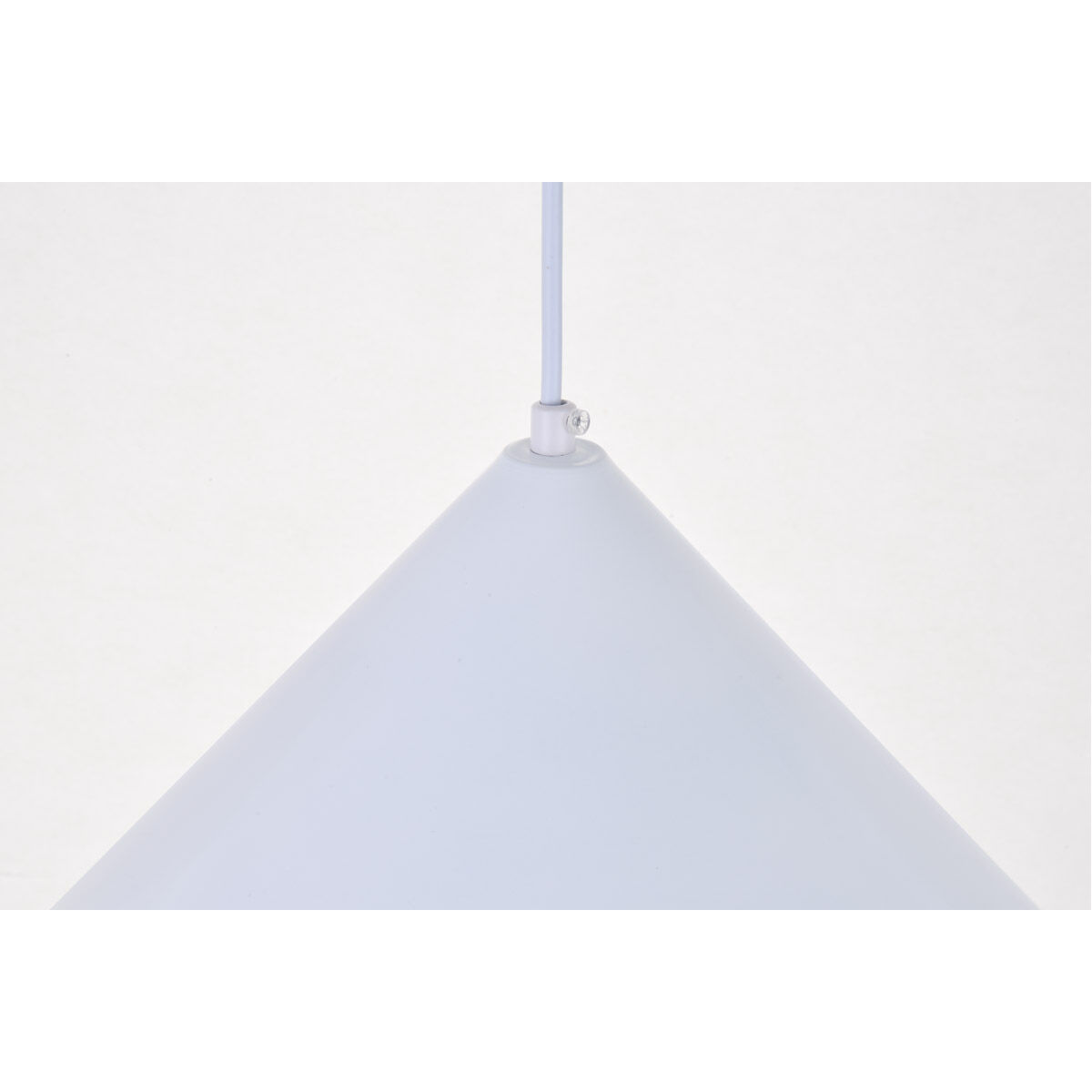 Axiom 1 Light 14 inch White Pendant Ceiling Light