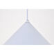 Axiom 1 Light 14 inch White Pendant Ceiling Light