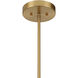 Gaia 6 Light 40 inch Warm Brass Pendant Ceiling Light