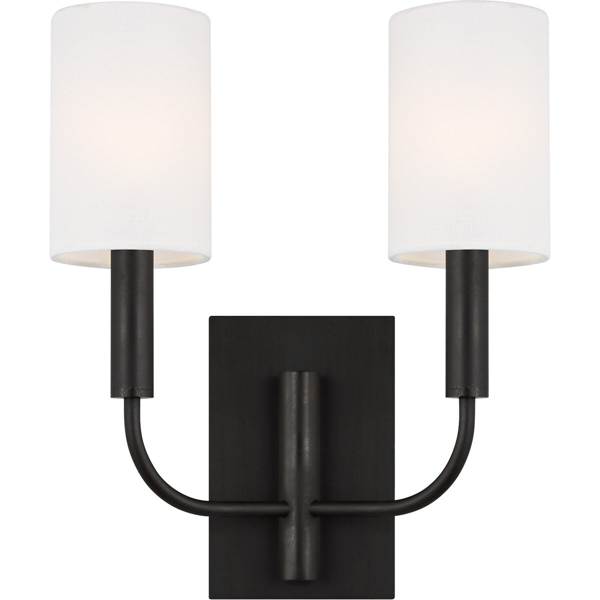 ED Ellen DeGeneres Brianna 2 Light 11.38 inch Aged Iron Double Sconce Wall Light