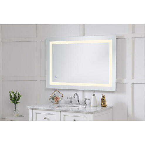 Helios 40 X 27 inch Silver Lighted Wall Mirror