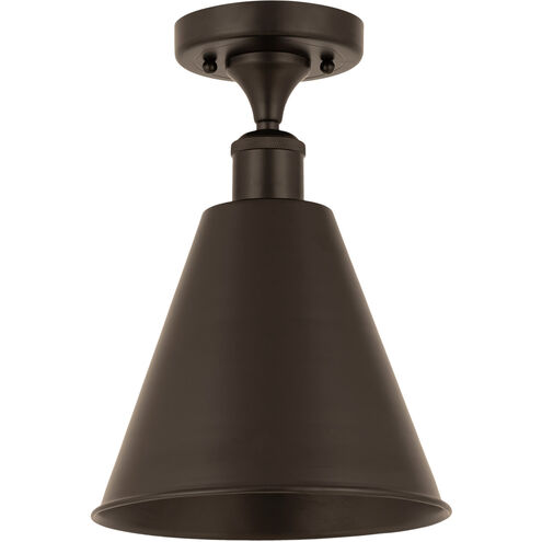 Ballston Cone 1 Light 8 inch Oil Rubbed Bronze Semi-Flush Mount Ceiling Light
