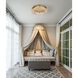 Monroe 1 Light 22 inch Gold Flush Mount Ceiling Light