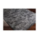 Amadeo 94 X 28 inch Black/Light Gray/White/Medium Gray Rugs, Polypropylene and Polyester