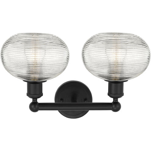 Edison Ithaca 2 Light 17 inch Matte Black Bath Vanity Light Wall Light